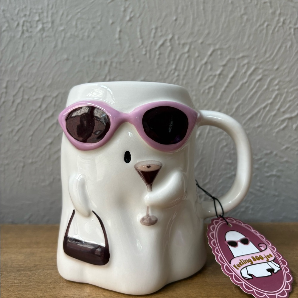 NEW Sunday Morning Ceramics Halloween Ghost with Espresso Martini Mug